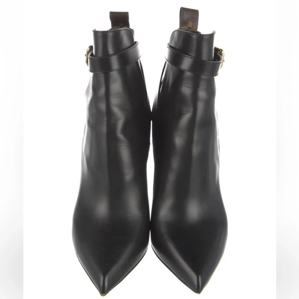 Louis Vuitton Leather Monogram Booties